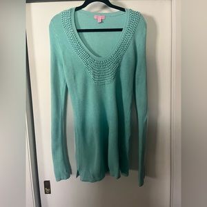 Lilly Pulitzer!! Size Medium Sweater.  Color is Turquoise.